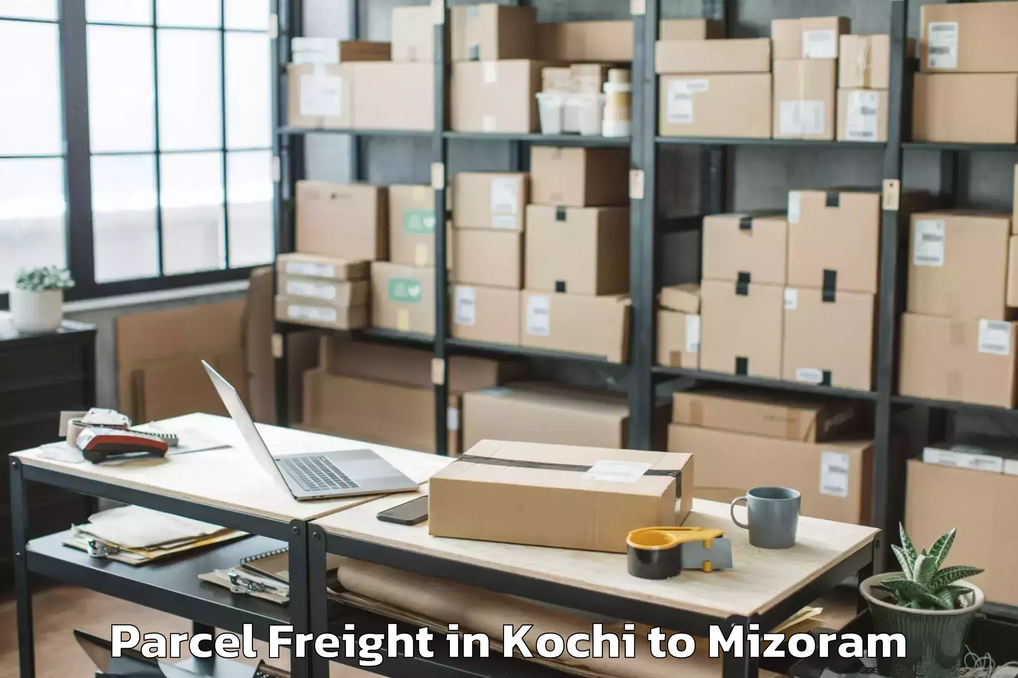 Top Kochi to Aibawk Parcel Freight Available